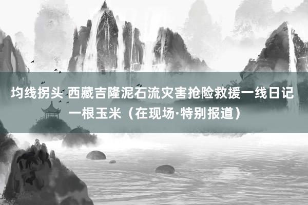 均线拐头 西藏吉隆泥石流灾害抢险救援一线日记 一根玉米（在现场·特别报道）