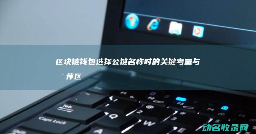 钱包选择公链名称时的关键考量与推荐区